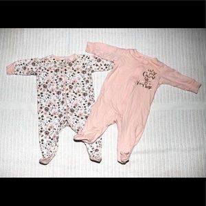 Gerber Organic baby girl pajamas
